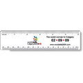 .060 White Styrene Plastic Ruler / round corners (1.5" x 6.25")